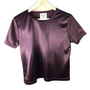 Wrangler Women's Vintage 80s 90s Purple Short Sleeve Shirt Size Large